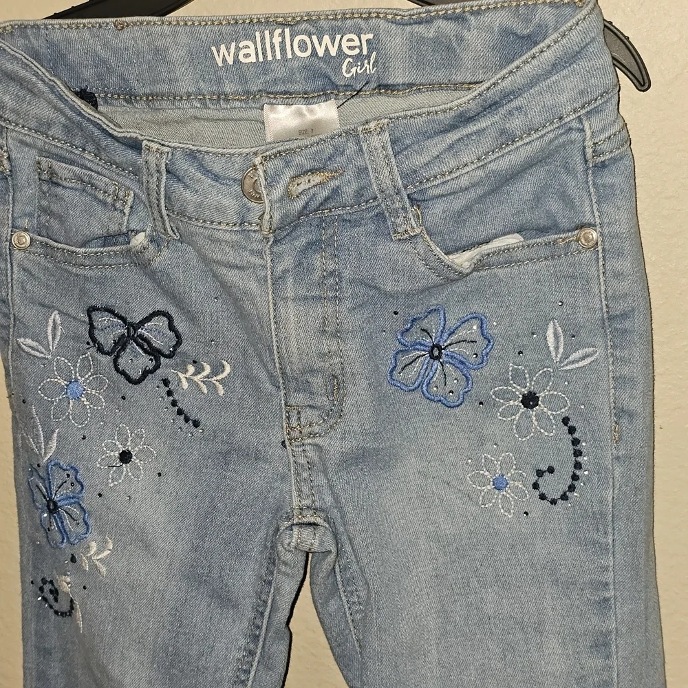 Wallflower Blue Flared Denim Jeans - Picture 3 of 14